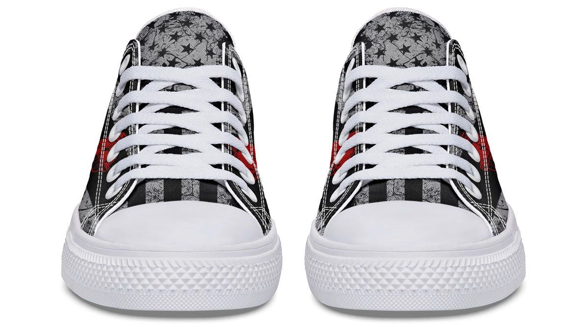 Weightlifting Pattern White Lowtop Sneaker - Image 4