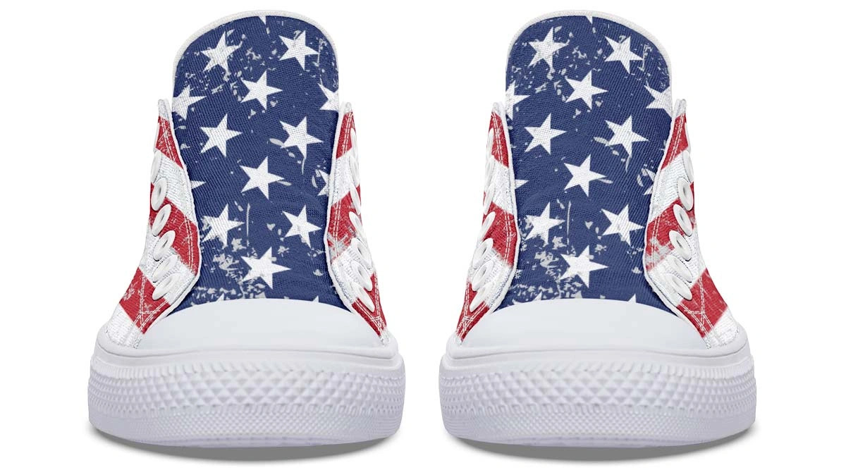 American Flag White Lowtop Sneaker - Image 5