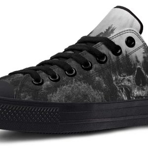 Dead Forest Pattern Black Lowtop Sneaker