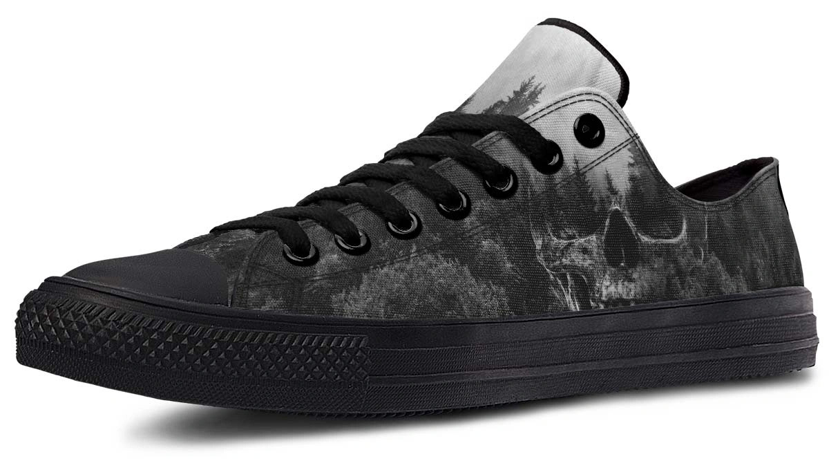 Dead Forest Pattern Black Lowtop Sneaker