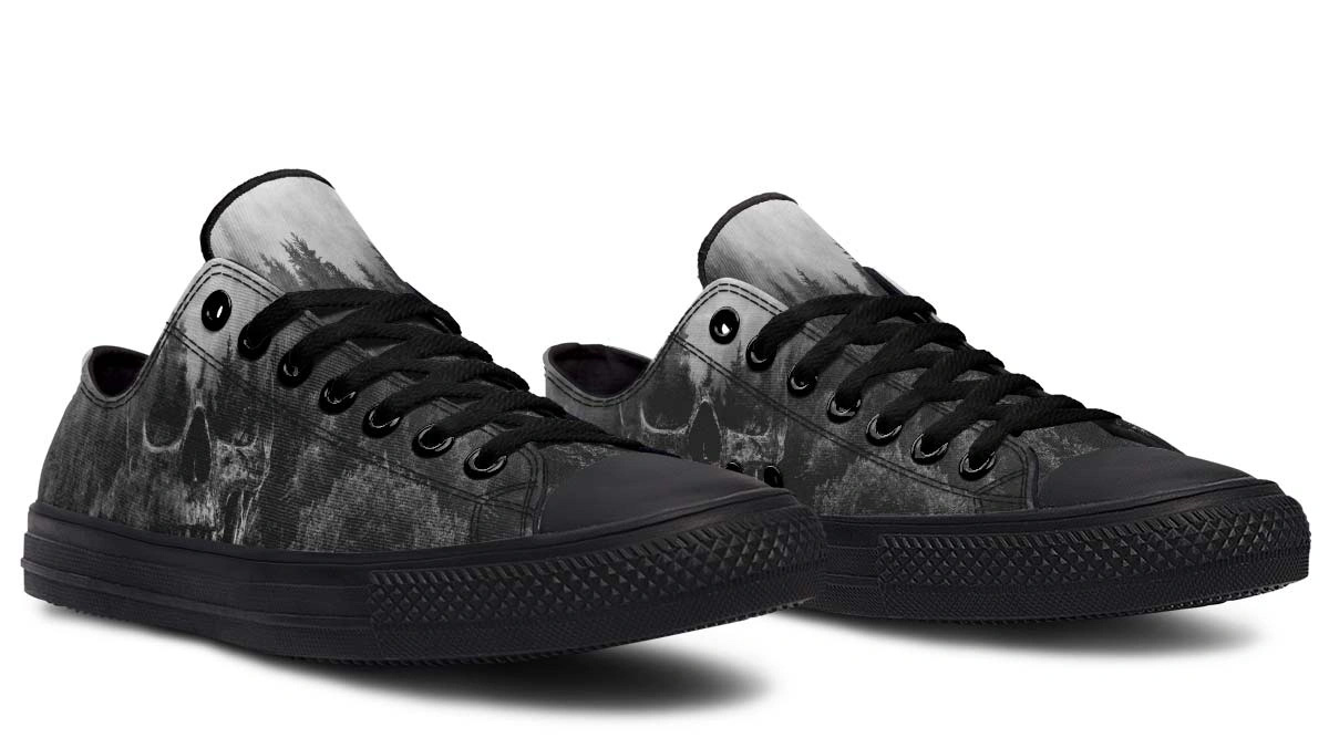 Dead Forest Pattern Black Lowtop Sneaker - Image 3