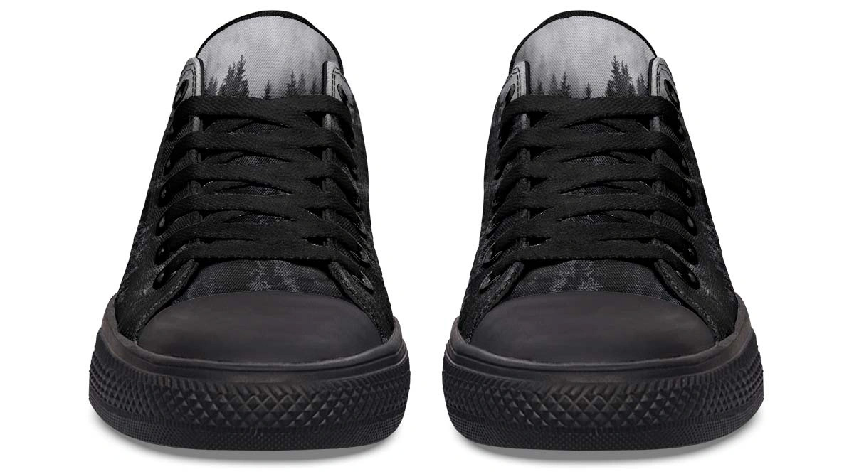 Dead Forest Pattern Black Lowtop Sneaker - Image 4