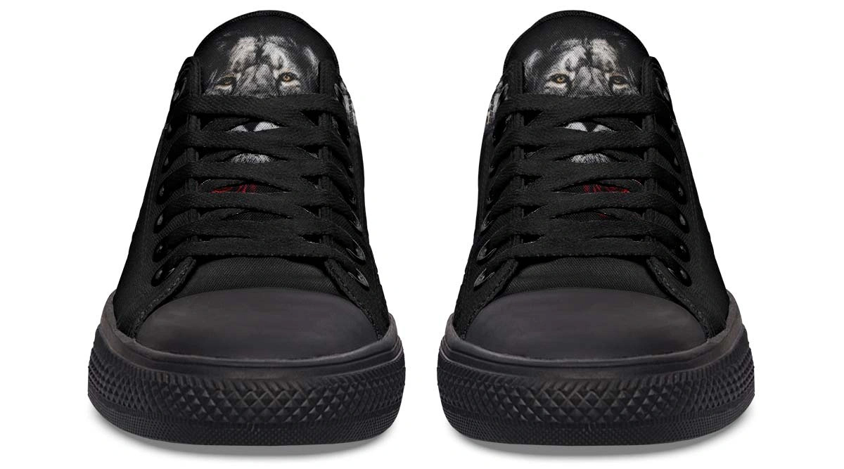 Lion and Rose Black Lowtop Sneaker - Image 4