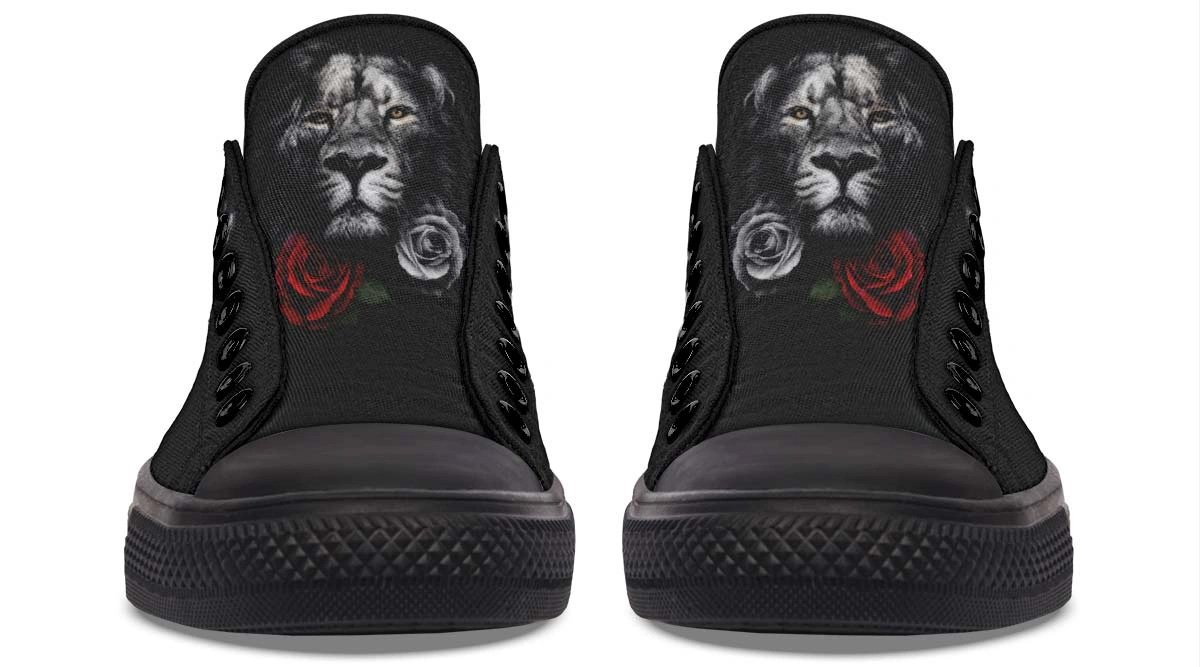 Lion and Rose Black Lowtop Sneaker - Image 5