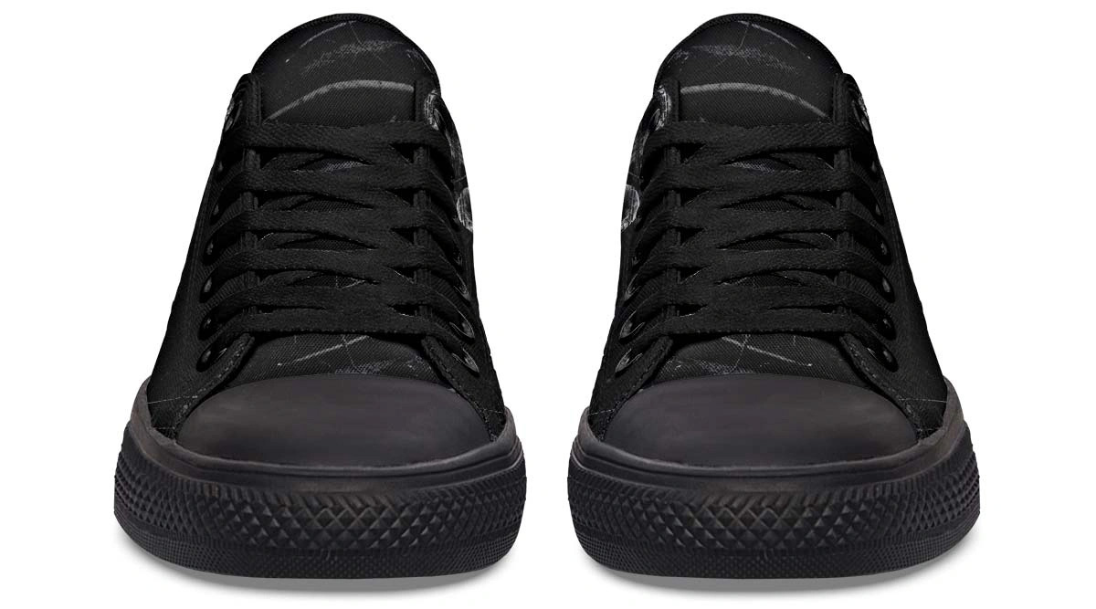 Death and Crow Black Lowtop Sneaker - Image 4