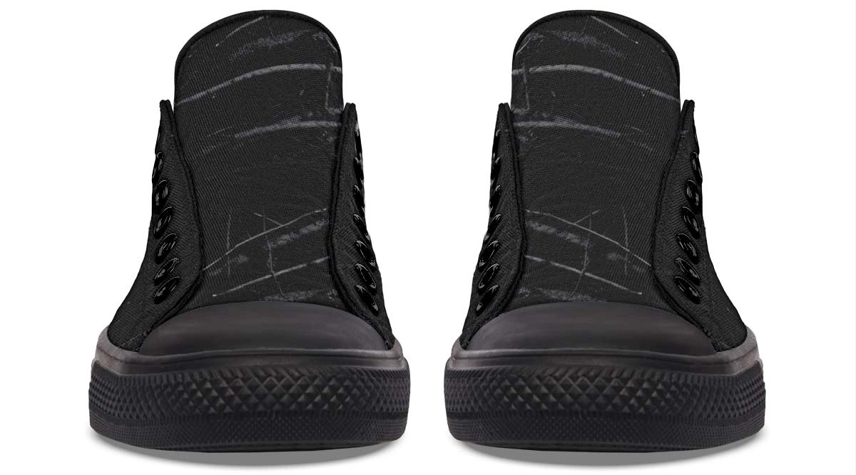 Death and Crow Black Lowtop Sneaker - Image 5