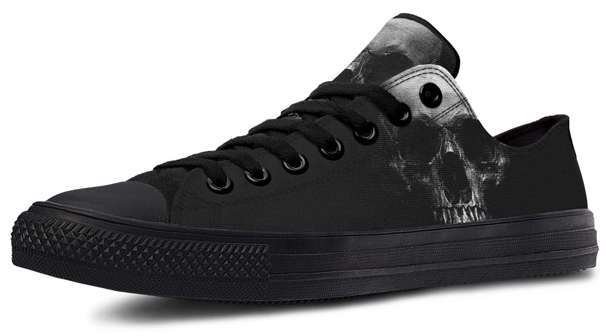 Just a Skull Black Lowtop Sneaker