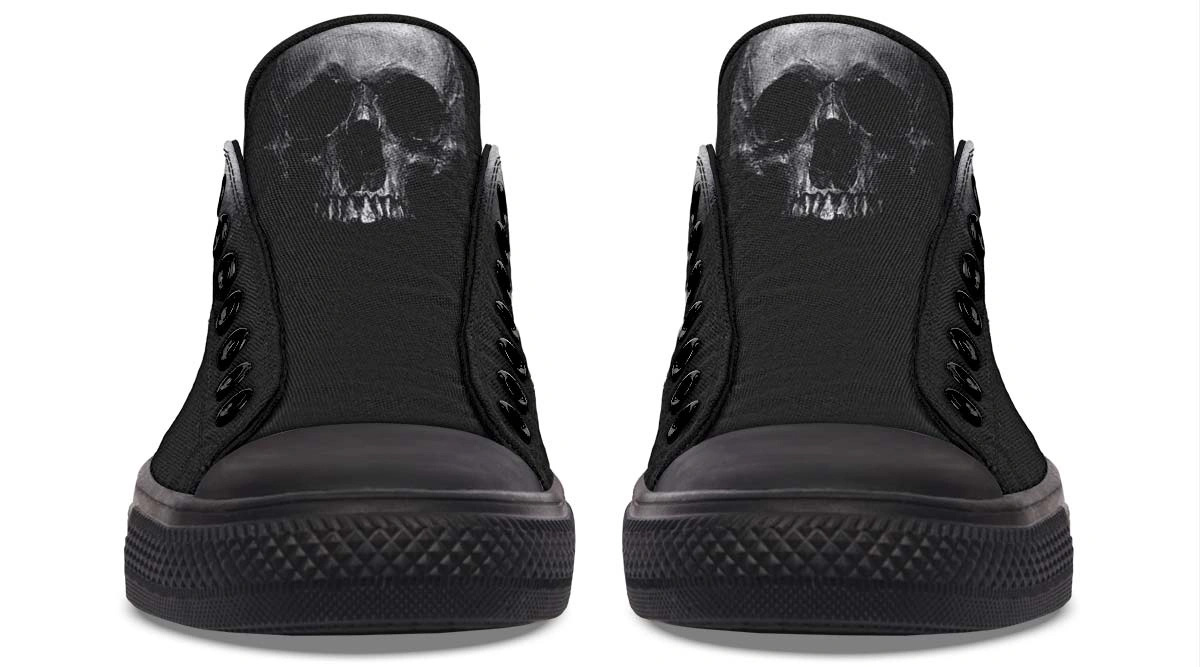 Just a Skull Black Lowtop Sneaker - Image 5