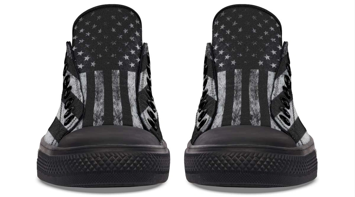 No Color American Flag Black Lowtop Sneaker - Image 5